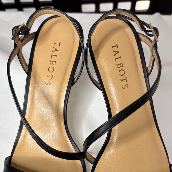 🖤 Talbots Women's Black Strappy Heels Sandals 3" Heel Dressy Size 7.5 🖤 - Picture 10 of 14